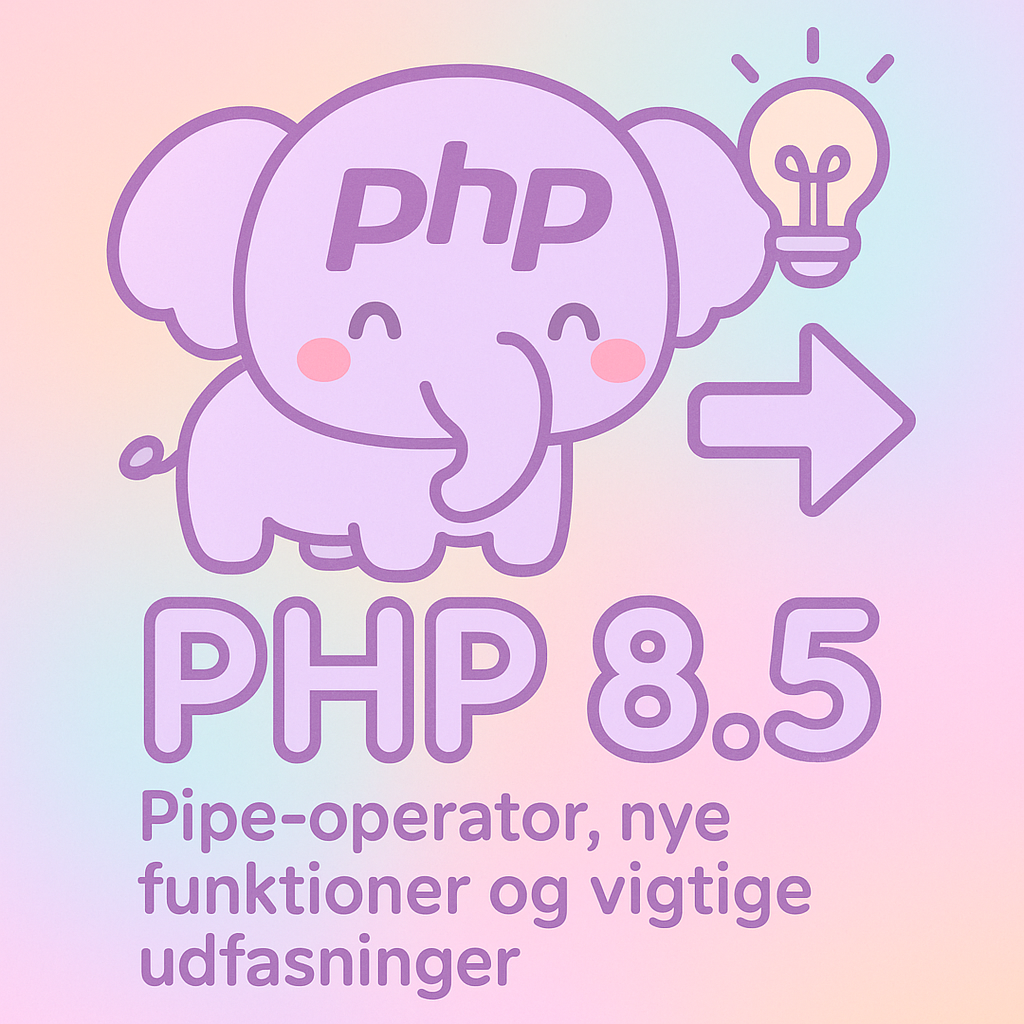 PHP 8.5: Pipe-operator, nye funktioner og vigtige udfasninger